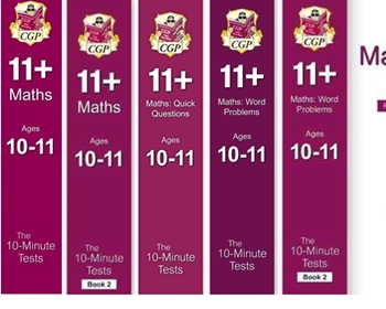 CGP CEM 11+ 10 minute Maths Tests Age 10-11 [5 Books] FREE P&P