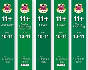 CGP CEM 11+ 10-Minute Tests (Age 10-11) Verbal Reasoning [5 Books] 