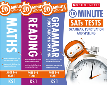 Year 1 SATs [3 Books] 10 Minute Tests. KS1 SATs English, GPS and Maths