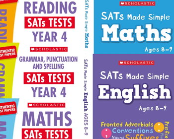YEAR 4 EXAM PACK [5 BOOKS] KS2 SATS REVISION BOOKS & PRACTICE TESTS FOR MATHS & ENGLISH